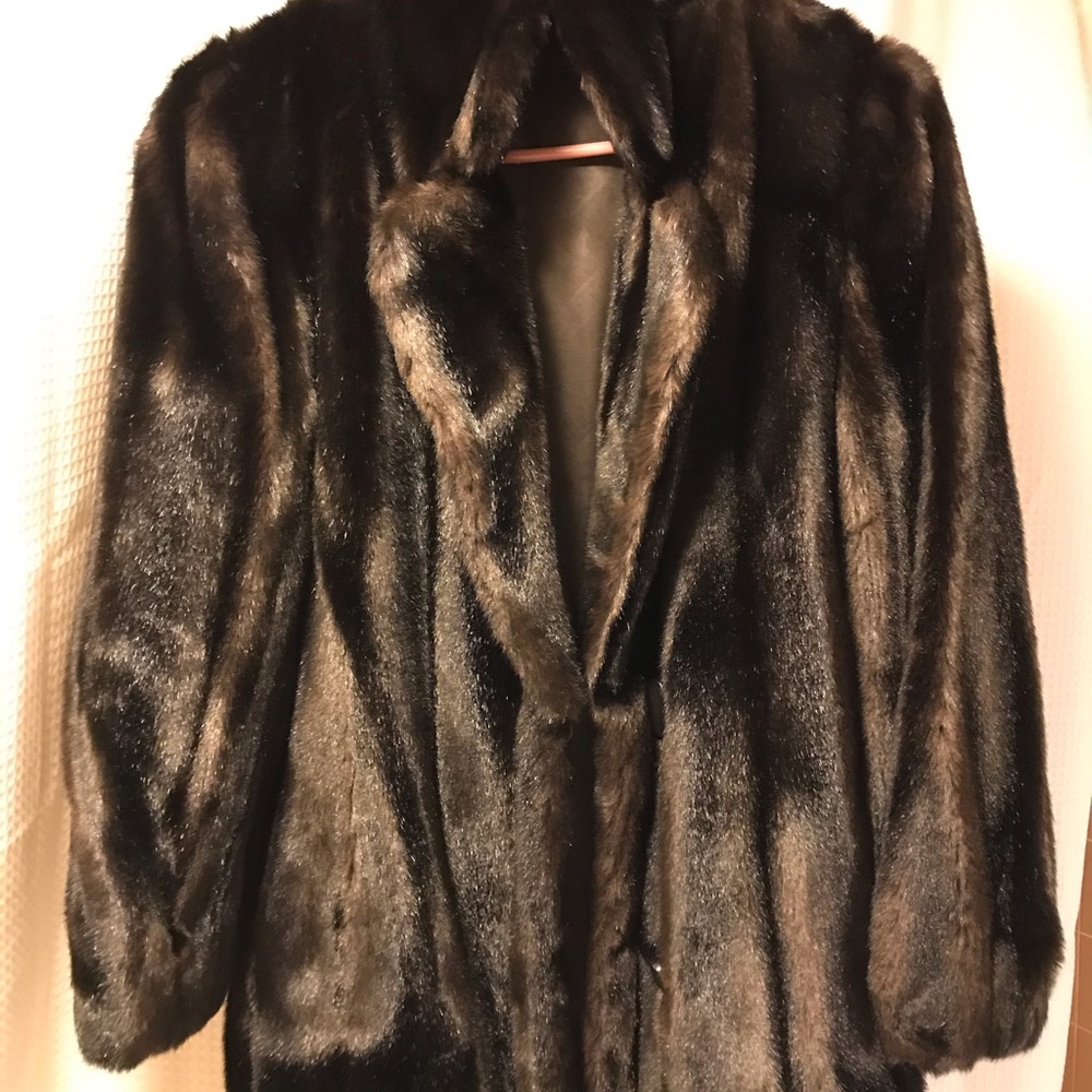Gorgeous French Vtg Black Fur Coat